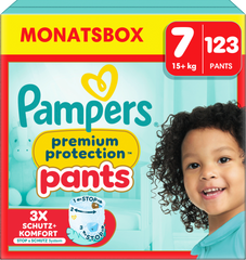 Pampers Premium Protection Pants Gr.7 XXL 15+kg (123 STK) Monatsbox