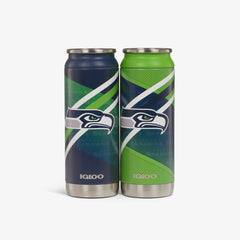 Front View | Seattle Seahawks Home & Away 16 Oz Can 2-Pack::::Set of 2