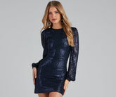 You’ll make a statement in Party Sequin Balloon Sleeve Mini Dress as an NYE club dress, a tight dress for holiday parties, sexy clubwear, or a sultry bodycon dress for that fitted silhouette.