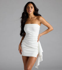 Shimmer in white with the Dramatic Allure Bodycon Mini Dress, one of our sequin dresses designed to sculpt your shape and light up the night.