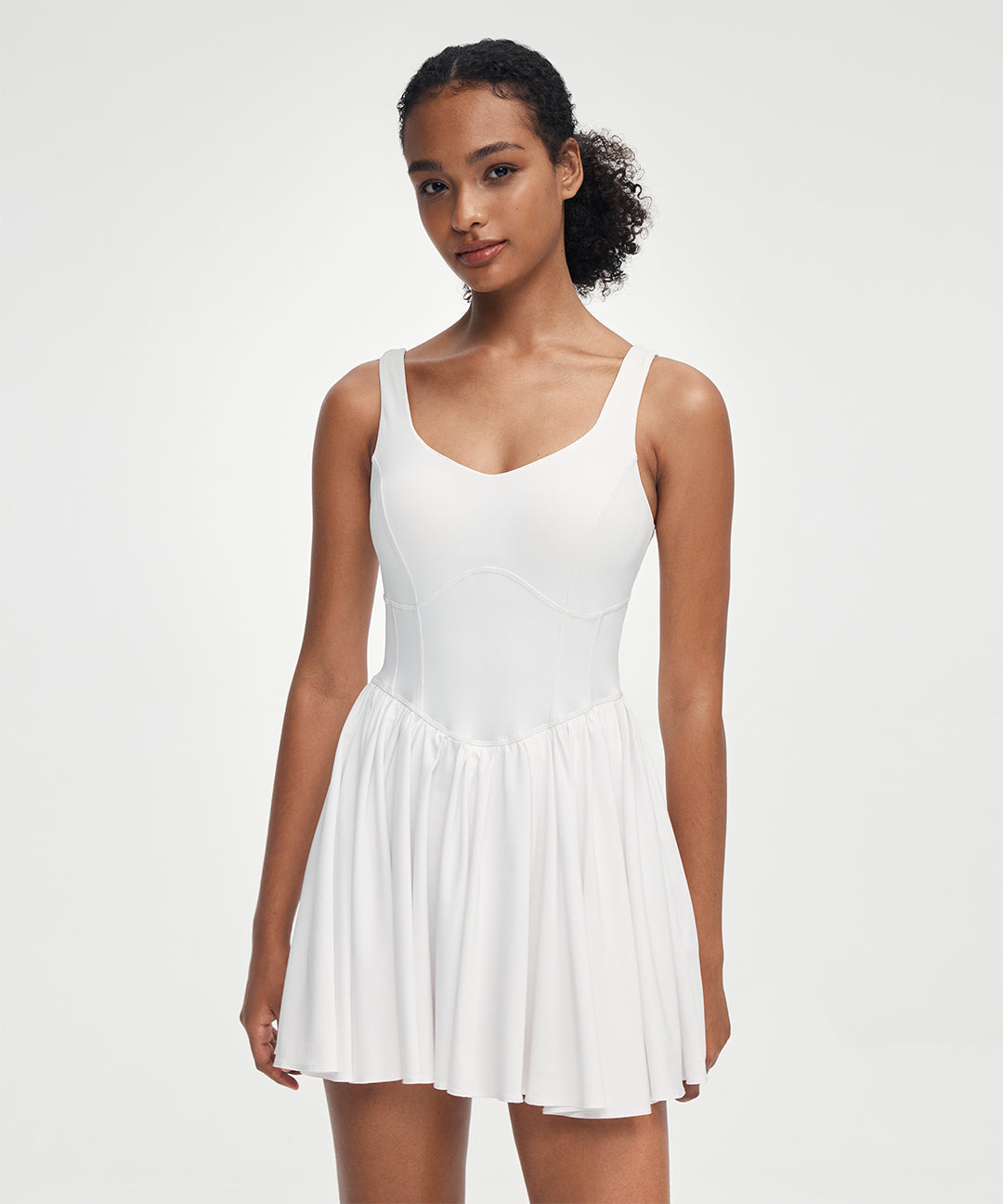 Ruched Corset-Inspired Dress
