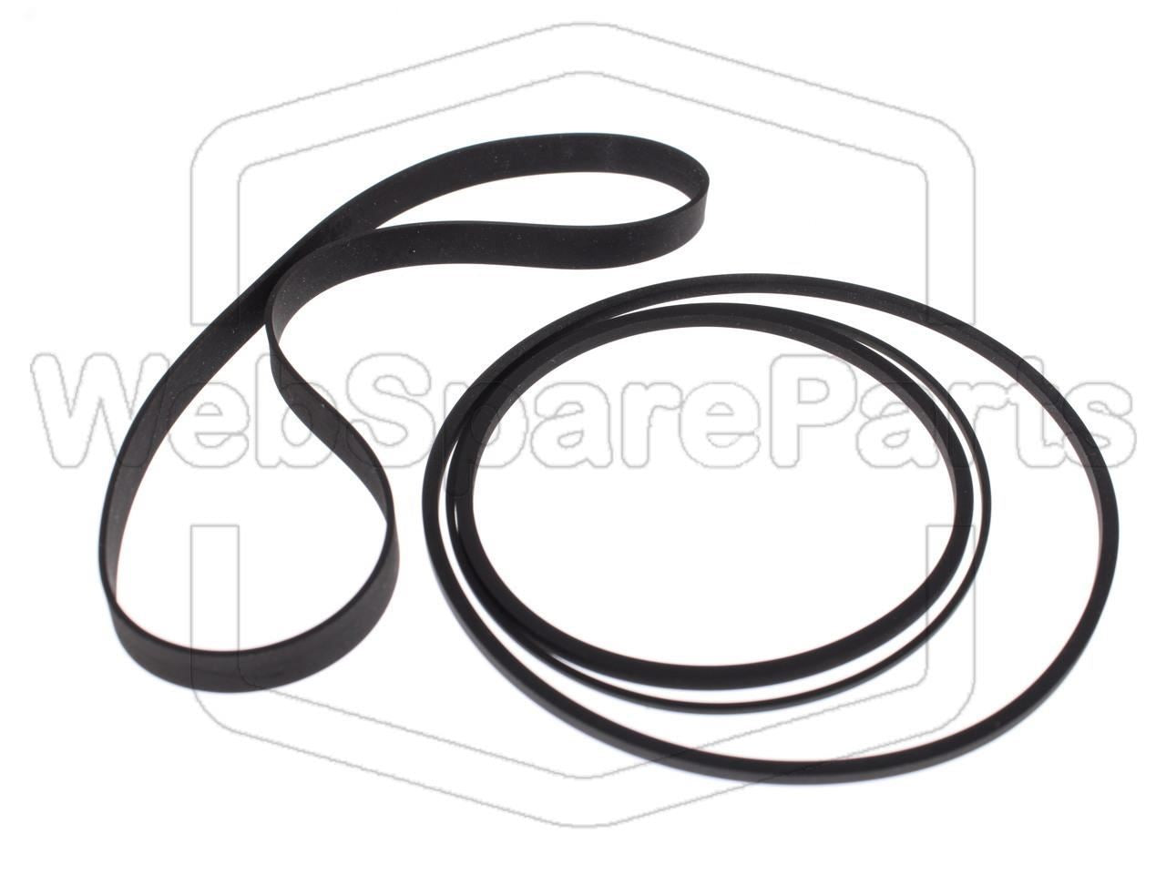 Kit de courroies pour magnétoscope Mitsubishi HS-306 E