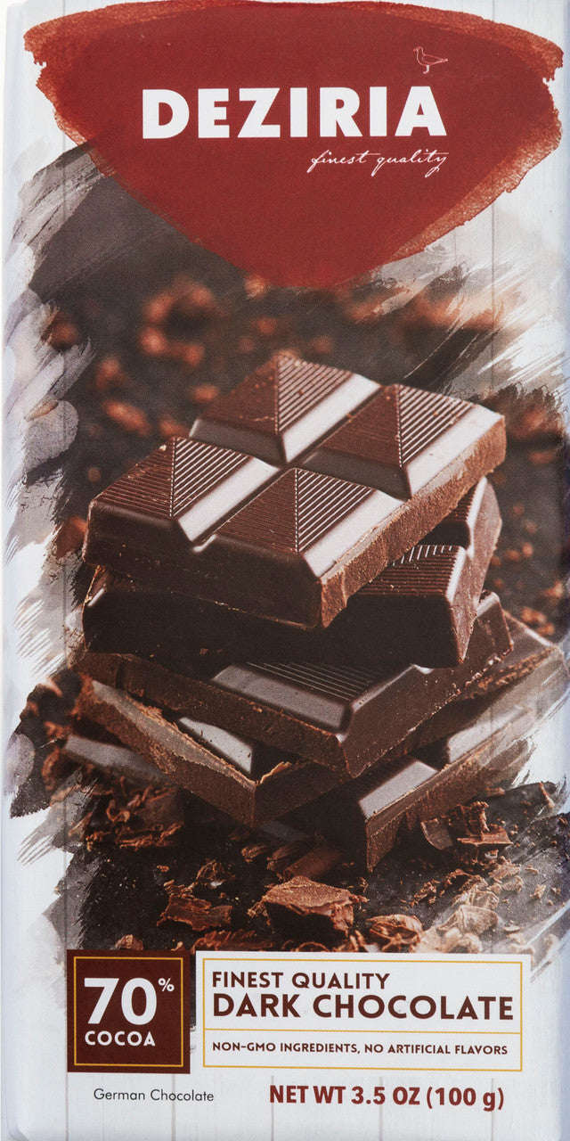 DZRIA 70% DARK CHOCOLATE ( 10 X 3.5 OZ )