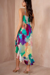 Saoirse Multi Print Midi Dress