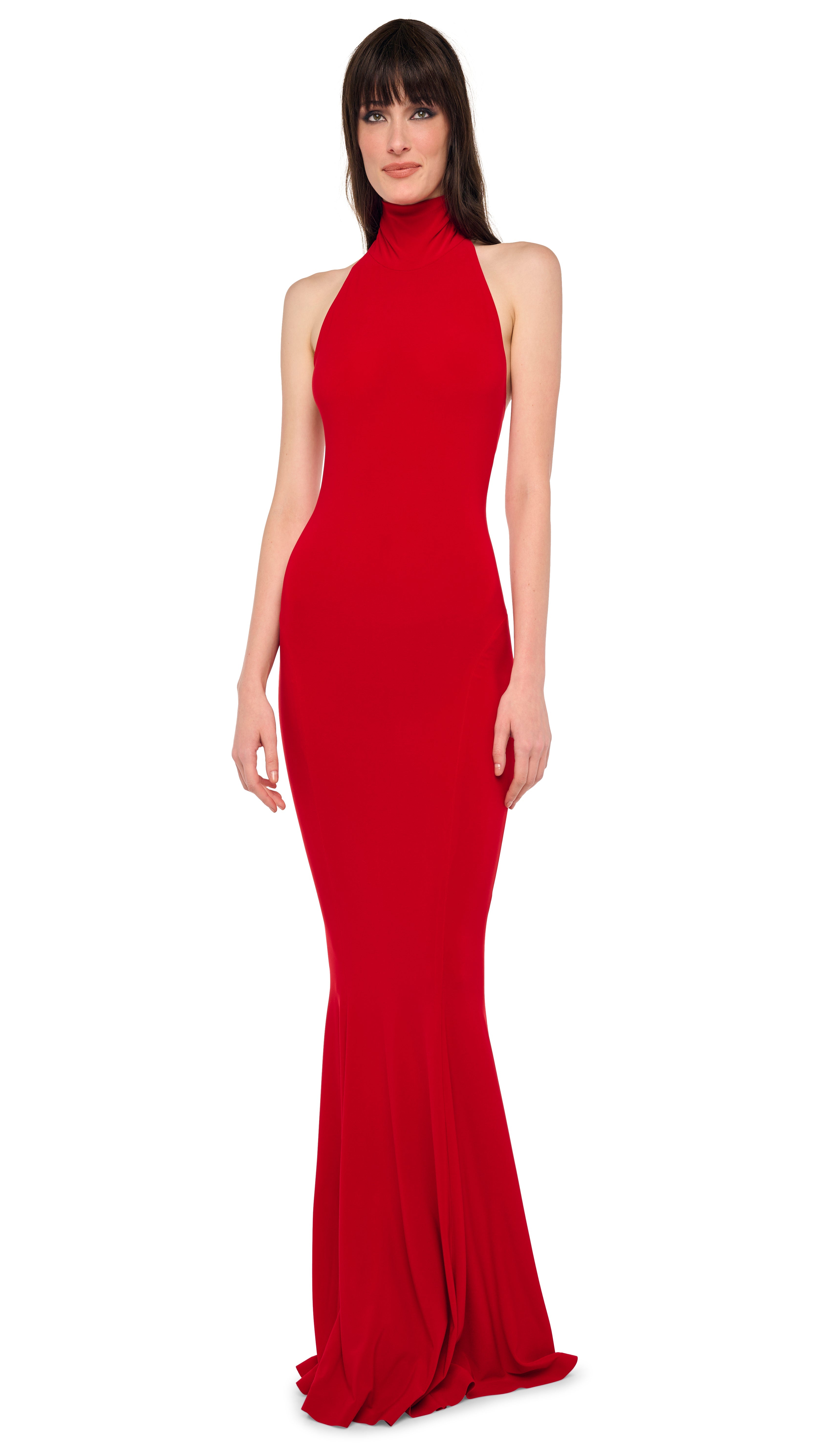 HALTER TURTLE FISHTAIL GOWN