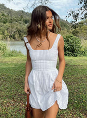 product Princess Polly Sweetheart Neckline Lorinda Mini Dress White Petite