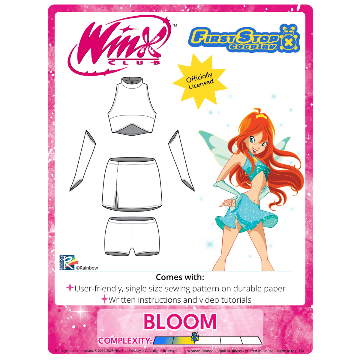 Winx Club Bloom Sewing Pattern