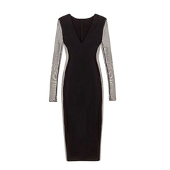 KRIS MARAN - Maxi Dress With Sheer Sides buy at DOORS NYC