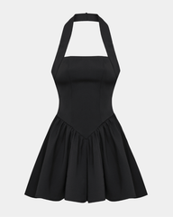 The Contour Halter Mini Dress