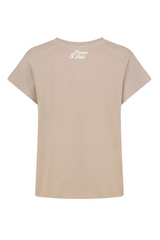 EIGHT 2 NINE Print T-Shirt Middle Brown - Rohbau