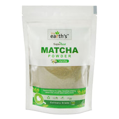 The Earth's Vanilla Matcha Powder, 100g - Main Image