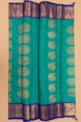 Kanchipuram Silk Butta Blue Saree
