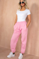 Olivia Candy Pink Oversized Joggers