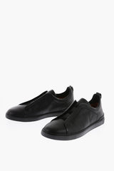 2400~Textured Leather TRIPLE STITCH Sneakers
