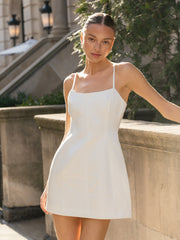 YORK SATIN MINI DRESS