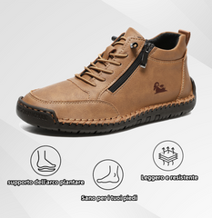 Scarpe ortopediche unisex USERGOING®| Pelle di vitello impermeabile e antiscivolo di alta qualità | Design ergonomico per alleviare il fastidio a schiena, articolazioni e piedi | Sconto del 50% per un periodo limitato, fino a esaurimento scorte