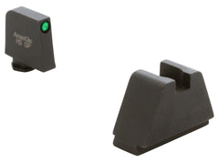 AmeriGlo GL812 Optic Compatible Sight Set for Glock Black | 5XL Tall Green Tritium with Black Outline Front Sight 5XL Tall Black Rear Sight