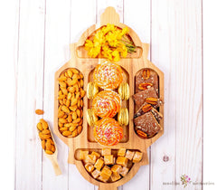 Wooden Lantern Serving Tray Amasi Decor
