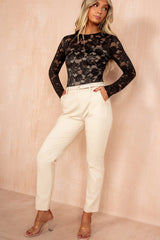 Kaylani Black Lace Bodysuit