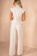 Madeline Pink Wide Leg Trousers