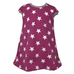 Kinder Tunikakleid / Kurzarmkleid Sterne beere