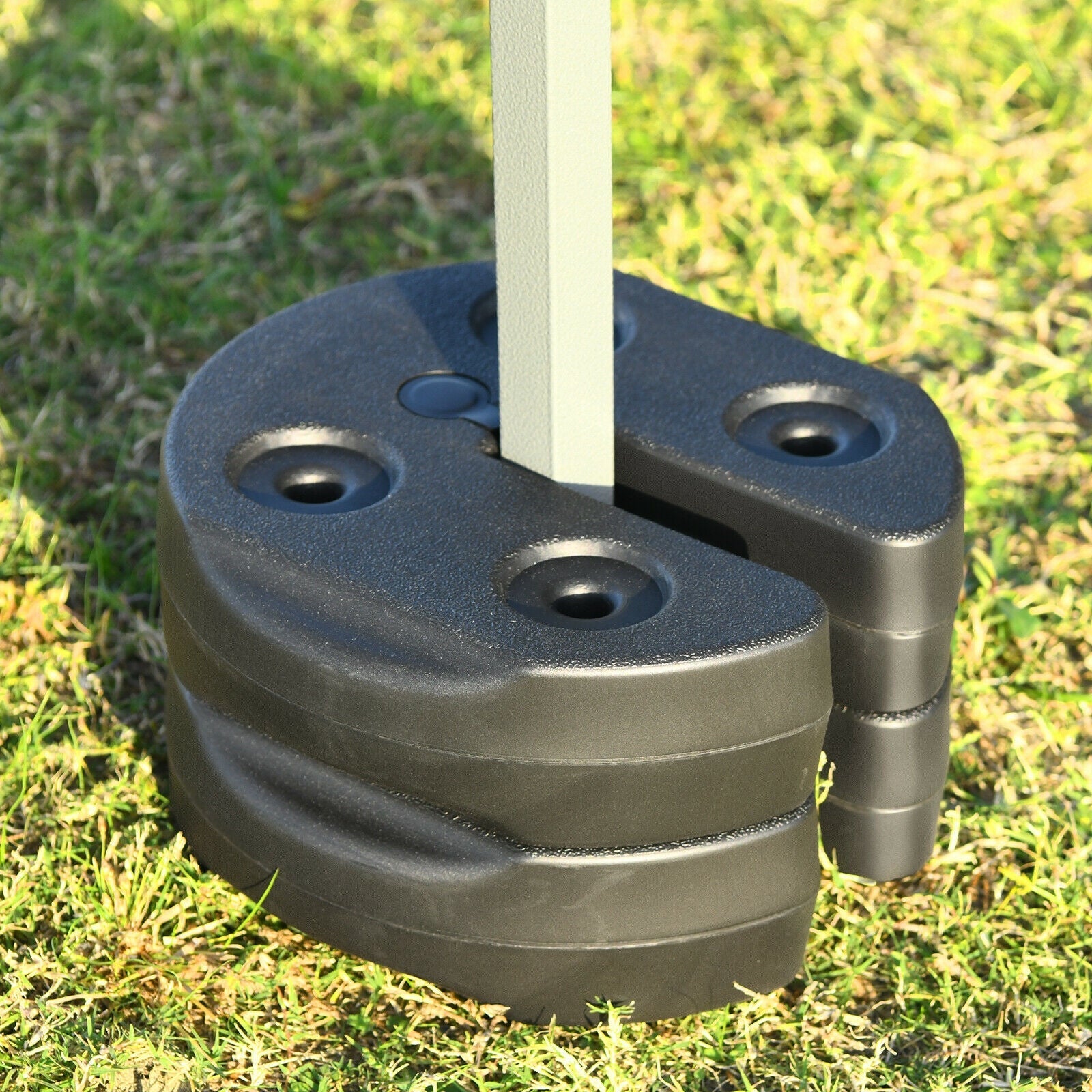 6 pieces Weight Plates Patio Canopy Tent Gazebo Shade Umbrella Water Filled - Relaxacare