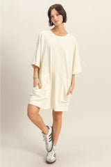 Short Sleeve Relaxed Fit T-Shirt Mini Dress|586