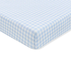 Kyte Baby Crib Sheet - Gingham Breeze