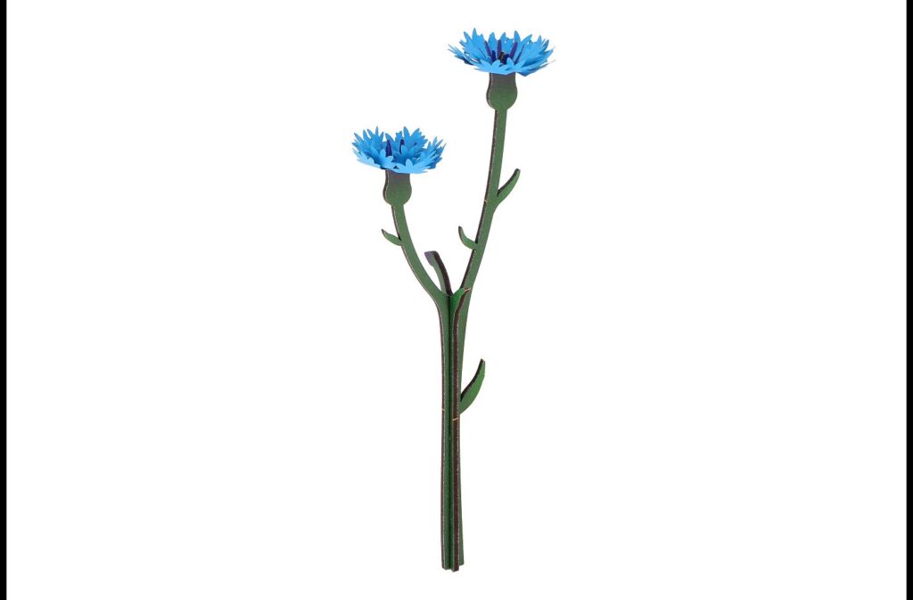 BLEUET EN PAPIER 3D - ORIGAMI AGENT PAPER