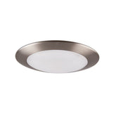 Sunset Lighting Satin Nickel 7-1/2" 1200-Lumen Soft White Round Dimmable Canless Recessed Downlight F8626-53