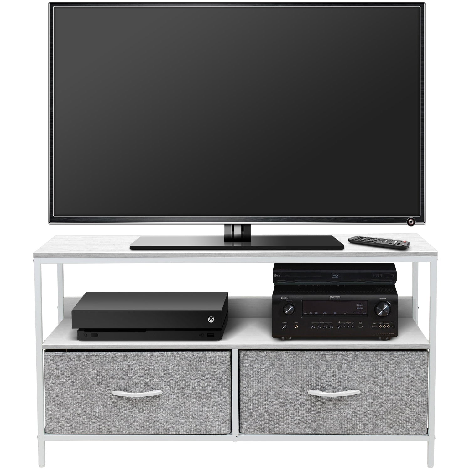 2 Drawer TV Stand Dresser (for TVs up to 38") - Sorbus Home