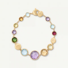Yellow Gold Graduated Gemstone Bracelet