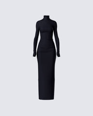 Women's black maxi dress – FINESSE