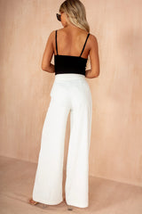 Sheridan White Wide Leg Trousers