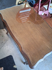 #22459 - Side Table with Custom Cut Glass