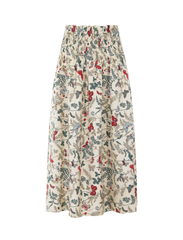 The Great the canary skirt in floating butterfly skirt - front view.