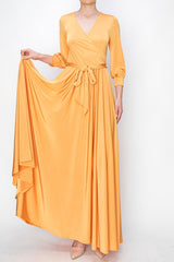 Mango Yellow Full Maxi Dress