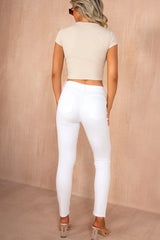 Maya White Push Up Skinny Jeans