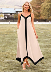PRETTYGARDEN Women's Flowy Maxi Dress Summer Sleeveless V Neck Spaghetti Strap Elegant Wedding Party Dresses PRETTYGARDEN