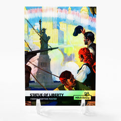 STATUE OF LIBERTY Art Card 2023 GleeBeeCo Holo History #STDC STUNNING