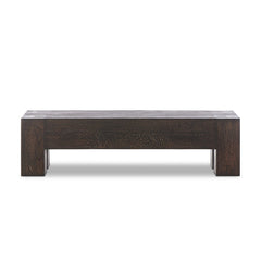 Abaso Accent Bench - Ebony Rustic Wormwood Oak