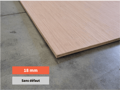 Contreplaqué Peuplier - Contreplaqué peuplier Rouge 18 mm Foxy Ply ISB (sans défaut)