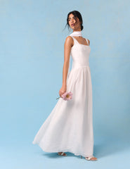 Bridal Ivory Corset Maxi Honey Maxi Dress