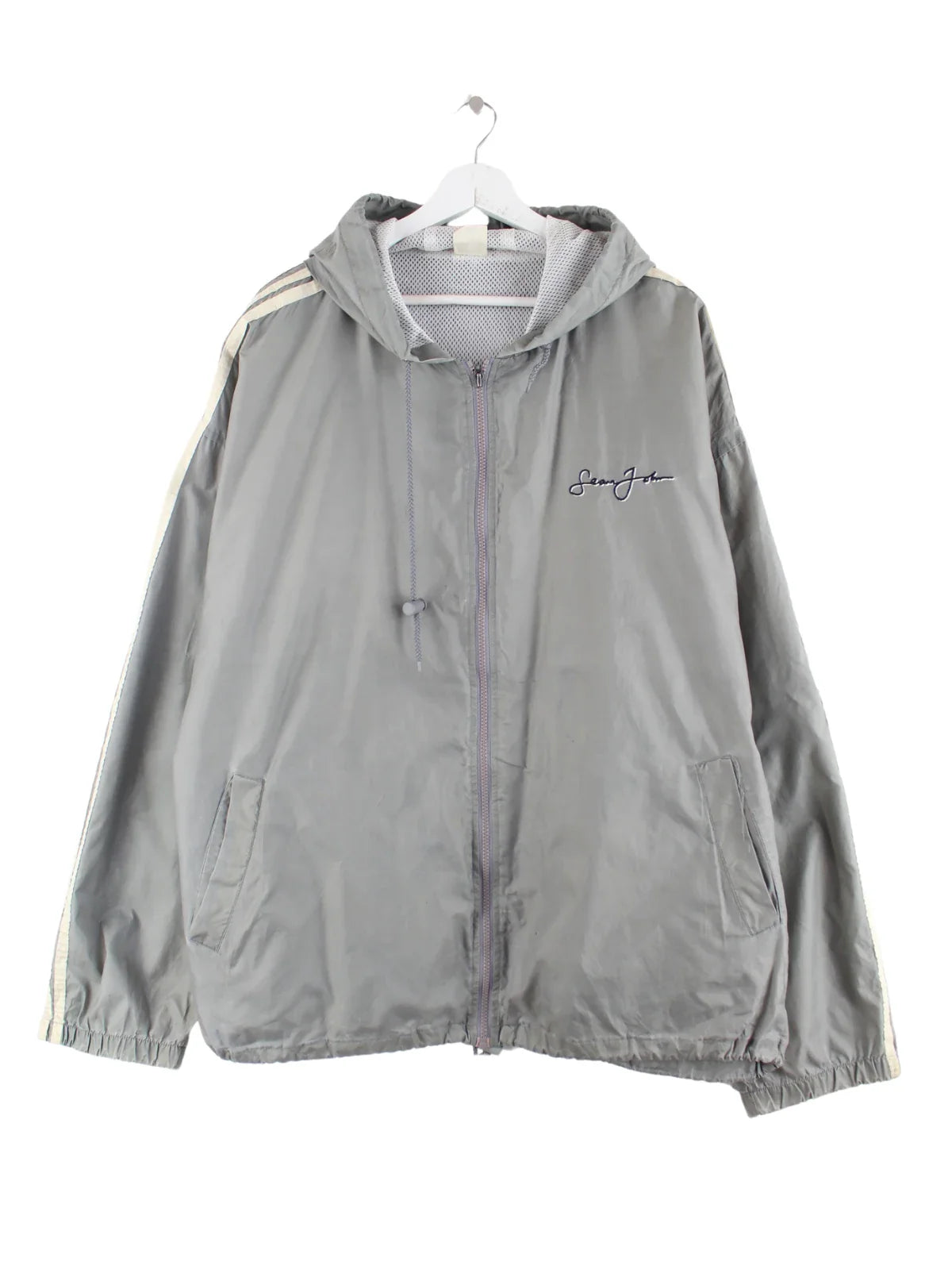 Sean John y2k Embroidered Jacke Grau XXL