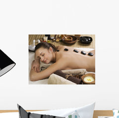 Spa. Stone massage. Dayspa Wall Mural