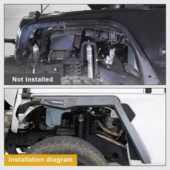 Front Fender Flares for 18-23 Jeep Wrangler JL JLU