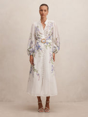 Sheridan Placement Print Midi Dress