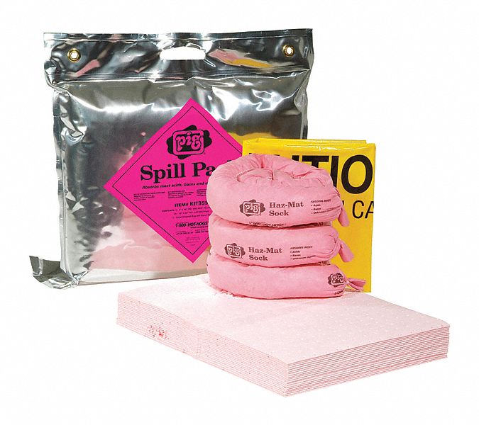 New Pig Spill Kit/Station, Bag, Chemical, Hazmat, 5.5 gal - KIT355
