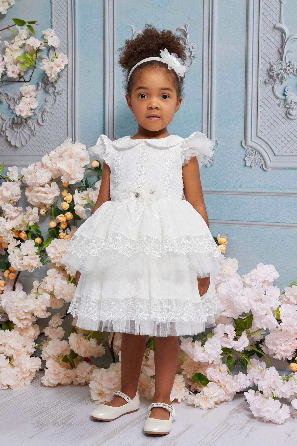 Birthday Dresses: Sarah - Little Girl Party Dress 6-18 months - Mia Bambina Boutique