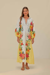 Off-White Bloom Garden Maxi Dress